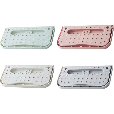 Porte-chaussures mural pliable, rangement suspendu pour chaussons et chaussures, lot de 4 (1/5)