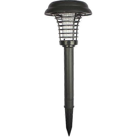 Lot de 2 lampes solaires anti-moustiques, destructrices de moustiques LED pour extérieur, étanches. (1/4)