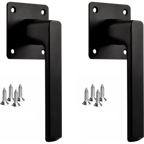 Lot de 2 poignées de porte coulissante, 15 cm, pour fenêtre, tiroir, grange, escamotable, fenêtre, porte coulissante, porte de garage, simple (1/5)