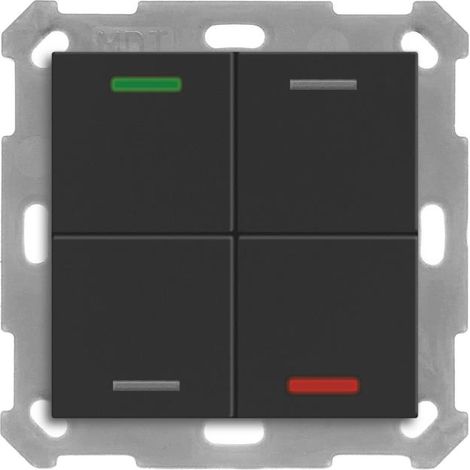 Dispositivo de mando mdt be-tal550406.01 4 botones rgbw mate