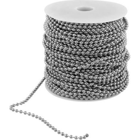 Chaîne à billes 50 mètres - 3,2 mm x 50 m, LOGUI
