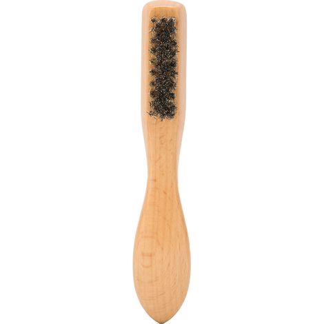 Brosse à Barbe Professionnelle pour Hommes - Manche en Bois pour Soins et Styling de Moustache (1/5)