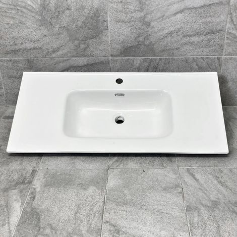 1010mm x 465mm Vanity Basin Ceramic Bathroom Furniture Sink Rectangular