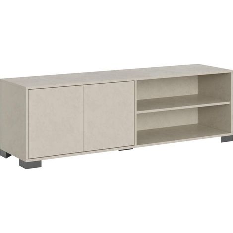Porta TV 2 ante con vano a giorno 150x40x40 cm Lumina cashmere