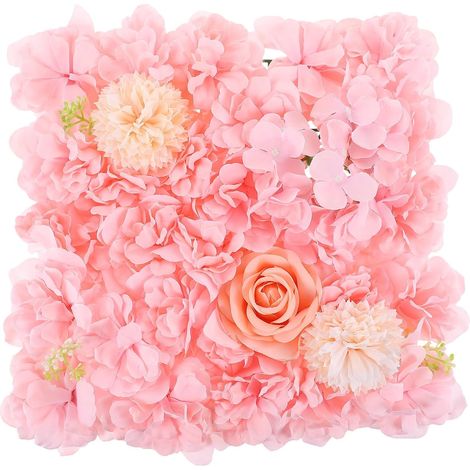 Mur De Fleurs Décoratives Artificielles Fond De Photo Floral Décoration Murale De Mariage Rangée De Fleurs Intérieures (1/5)