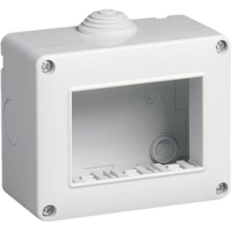 Mapam scatola portafrutti Idrobox 3 moduli IP40 compatibile Bticino Living Light 24403 - ART-A8103-BI