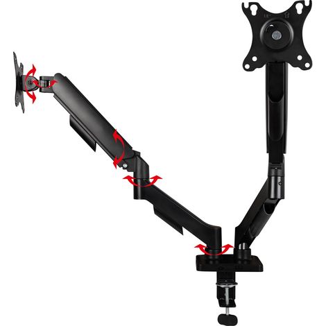 Soporte de alta calidad para televisores lcd de 17" a 32" para escritorio con doble articulación. (1/5)