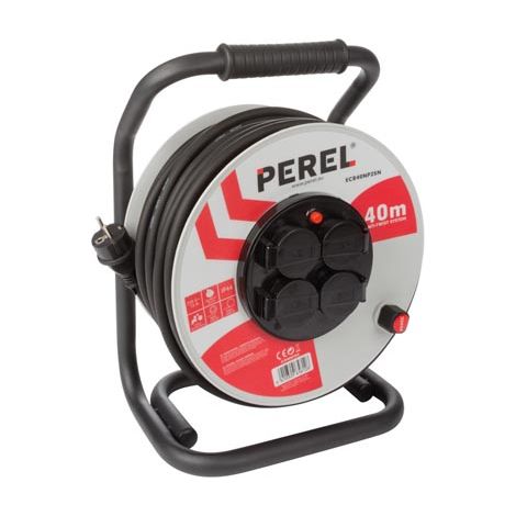 Perel ECR40NP25N - Tambor de Cable Profesional