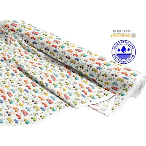 TESSUTI DECORATIVI PER ESTERNI OXFORD - Motivo veicoli colorati I DR249 (1/5)