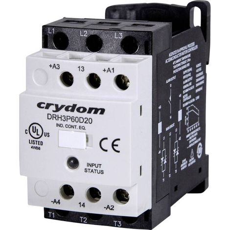 [GEBRAUCHT] B-Ware Crydom Halbleiterschütz Schütz Nullspannungsschaltend Drh3 P60 A20 20 A (1/2)