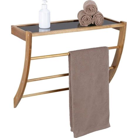 Wenko FONDI mensola da bagno naturale 60x48,5x25,5 cm