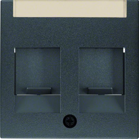 Cornice interruttore Berker 11811606 termoplastico protezione polvere campo etichetta (1/2)