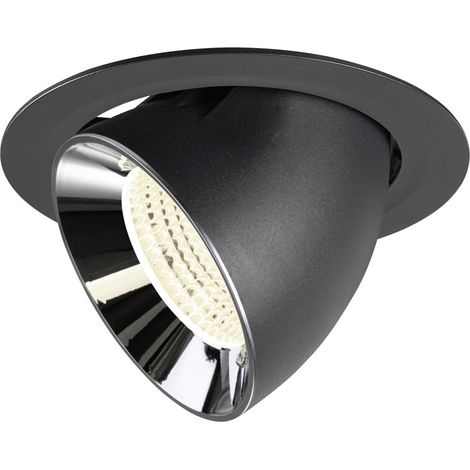 Spot encastré Numinos Gimble XL noir/chrome 4000K - 55 deg - 1009908