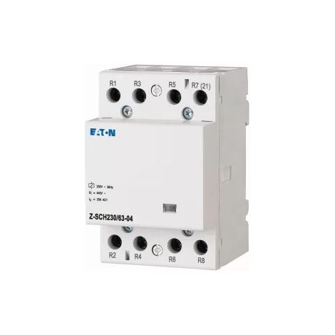 Eaton Z-SCH230/63-04 Installationsschütz Nennspannung: 230 V, 240 V Schaltstrom (max.): 63 A 4 Öffne (1/2)