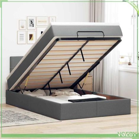 Lit ottoman - 3312299 - 120x200 cm - Rangement hydraulique - LED intégrée (1/5)