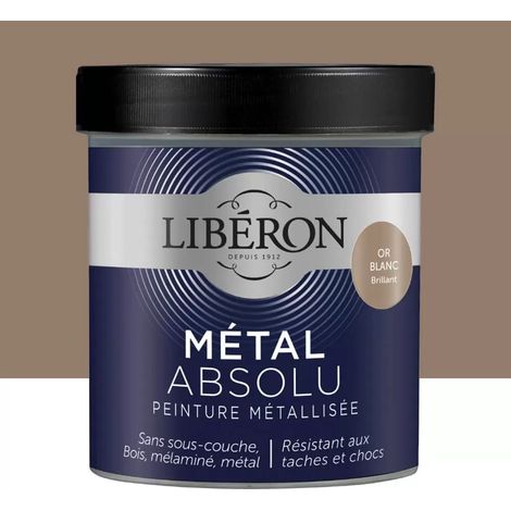 Peinture Libéron Métal Absolu Brillant Or blanc 0,5 L