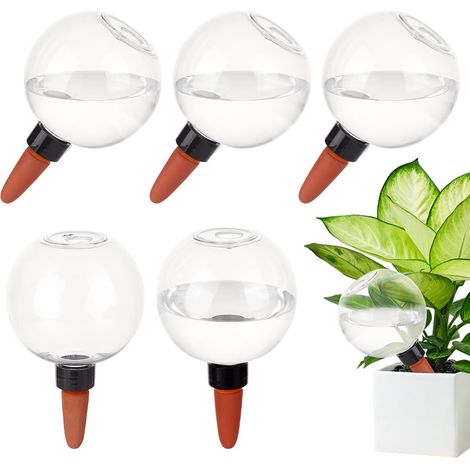 6 Pcs Bulbe D'Arrosage Automatique, Boules D'Arrosage pour Plantes Dispositif D'Arrosage Automatique pour Jardin Insert de Pot Auto Remplissant pour Plantes D'Intérieur et D'Extérieur (1/5)
