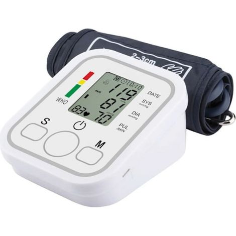 Tensiomètre Bras Automatique - Cuff 22-42 cm - Classification Pression Artérielle Selon Lignes Directrices 1999 - Mémoire Pour 2 Utilisateurs (60 Mesures Chacun) - Affichage Numérique