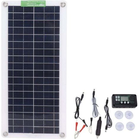 Kit de panneau solaire portatif de 30 W 18 V panneau solaire monocristallin de 30 watts 18 volts pour le bateau marin de voiture RV (1/4)