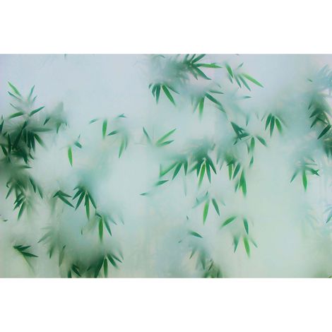 Papier peint panoramique bambou original Tapisserie panoramique plante pour salon Papier peint panoramique végétal chambre (1/2)