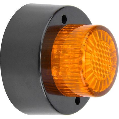 Mini-Rund-24V-Positionsleuchte für LKW-Anhänger, gelbe Seitenanzeigeleuchte. (1/5)