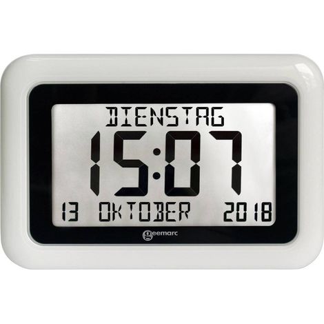 Geemarc 1558322 à quartz Horloge radiopilotée blanc (1/6)
