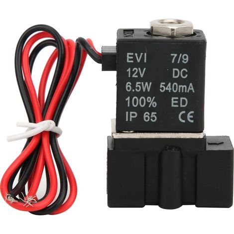 Électrovanne à réponse rapide en plastique 12 V CC, 2 positions, air, eau, huile, G1/8