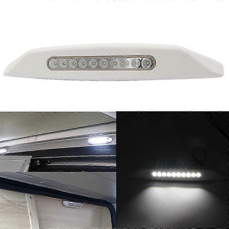 Éclairage extérieur étanche à LED 12 V pour auvent, compatible avec les camping-cars, caravanes, fourgons aménagés et autres véhicules de loisirs (RN).WHBYV (1/4)