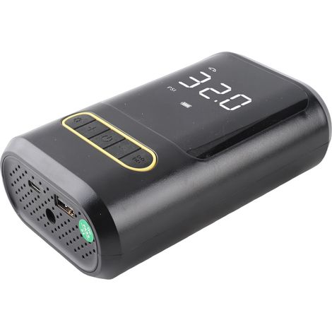 Gonfleur de pneus 150 PSI, pompe à air portable avec manomètre numérique, batterie 4000 mAh, sans fil, pour pneus de voiture, moto, ballon, matelas pneumatique, bouée. (1/5)