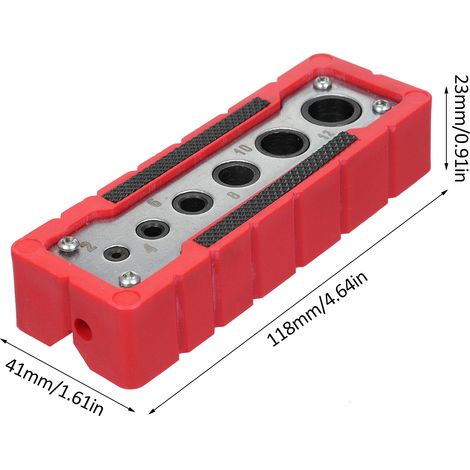 Localisateur de perçage de trous de poche, Guide de perçage pour le travail du bois, outils de positionnement de poinçon, Kit de chevilles, accessoire d'outil électrique (1/5)