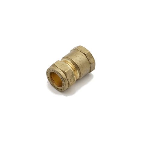 PrimaPlus 15mm x 1/2" Female Brass Compression Adaptor - Pack of 10 (1/3)