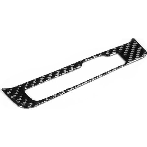 Ensemble d'autocollants décoratifs en fibre de carbone pour le cache du levier de vitesses des Audi A4, B8, A5 et Q5 (1/5)