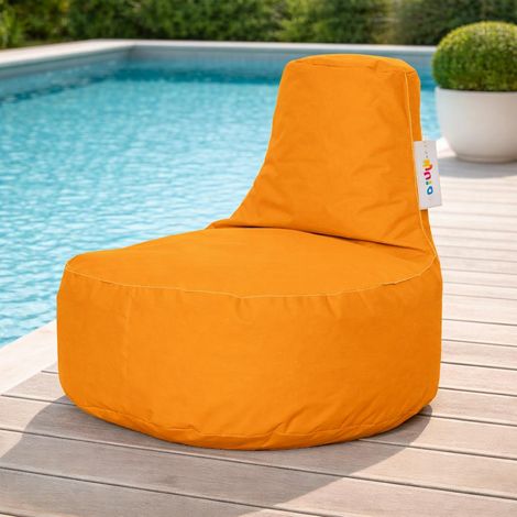 Pouf extérieur orange avec poches ARTA (1/5)