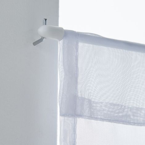 2 barre tonde diam. Acciaio bianco lucido 7 mm 50/80 cm Centrale Brico