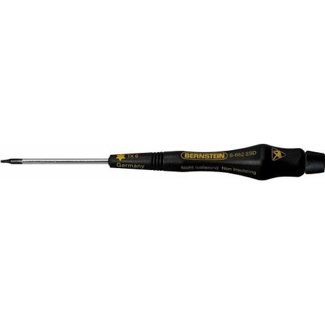 BERNSTEIN 3-658 - CACCIAVITE PIATTO TORX T 6, CON MANICO CONDUTTIVO