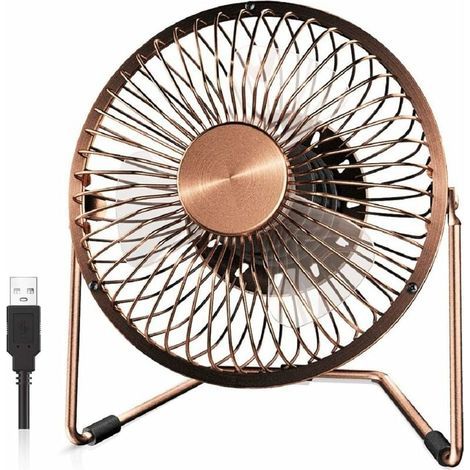 Ventilateur de Bureau USB 6 Pouces Ventilateur de Bureau Silencieux Circulateur d'Air 2 Vitesses Rot