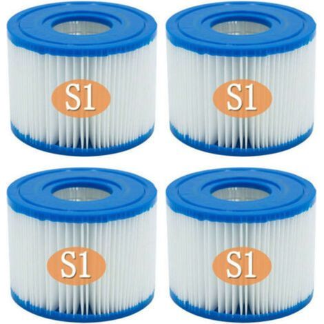 INTEX 29001E 4er-Pack PureSpa Typ S1 Einfach zu installierende Poolkartuschen (1/5)