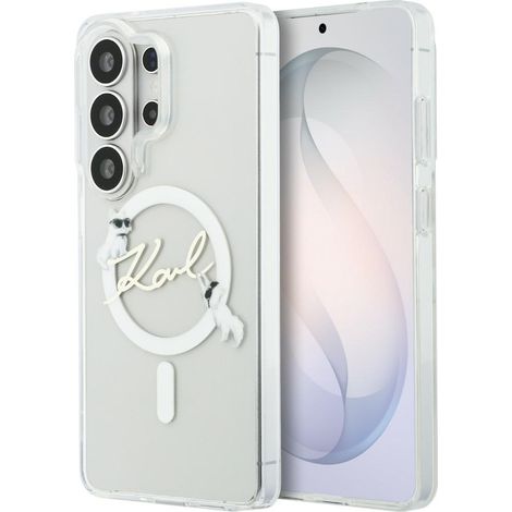 Karl Lagerfeld IML KC Script MagSafe Hülle für Samsung Galaxy S26 Ultra Clear (1/5)