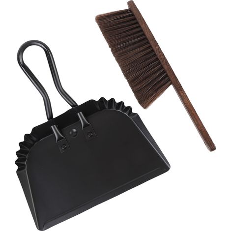 Mini set pelle à poussière et brosse, balai à main ménage essentiel maison cuisine sol table cages animaux (1/5)