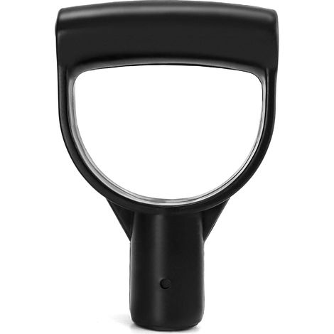 4 - Poignée de pelle - Poignée en D - Rechange pour bêche et fourche - Diamètre intérieur 28mm - Noir - 28x10cm