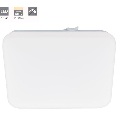 Plafoniera Moderna Frania Acciaio Bianco Luce Led Integrato 10W (1/4)
