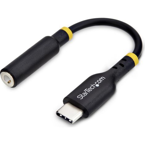 StarTech.com Adattatore de Audio USB-C a 3,5 mm TRRS Minijack - Adattatore de DAC audio USB Tipo C de Cuffie con microfono (1/4)