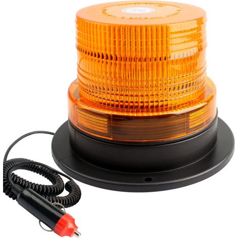 Ortviai Feu de signalisation LED jaune magnétique pour camion, bus scolaire et véhicule professionnel – 12-24 V, 10 W (1/5)
