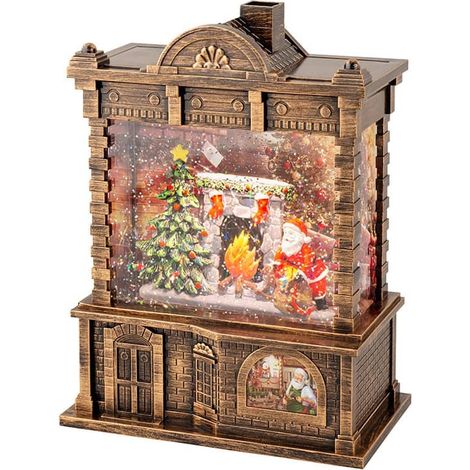 Farol de agua santa claus con música 16,5 x 9,5 x 21,7 cm (1/4)