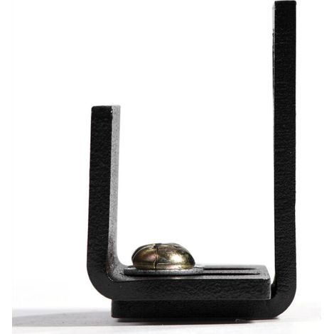 Riel para puerta de granero, 1,77 x 1,06 x 1,89 pulgadas, guías de piso, guía para RV, para puerta de malla -Crezuo