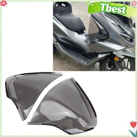 Tbest Déflecteur de vent de jambe de moto Déflecteur de Vent pour Jambes de Moto, Protège-Jambes en Résine pour PCX moto radiateur (1/5)