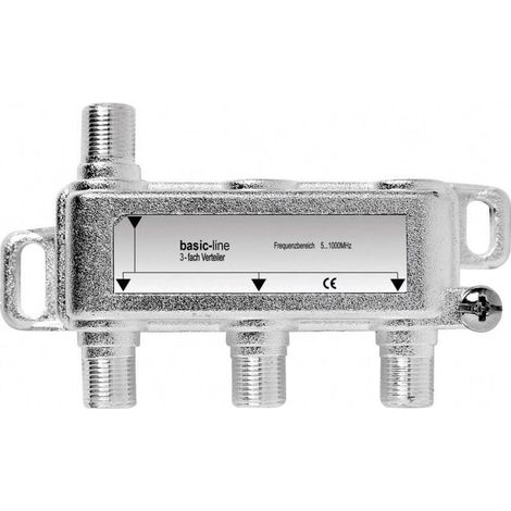 Répartiteur TV câble 3 voies 5 - 1000 MHz Y033181 (1/2)