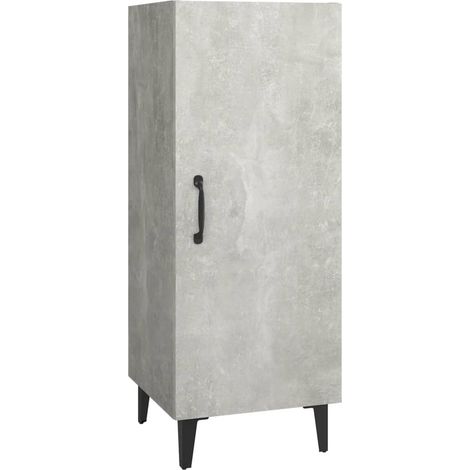 Maison Exclusive - Credenza Grigio Cemento 34,5x34x90 cm in Legno Multistrato