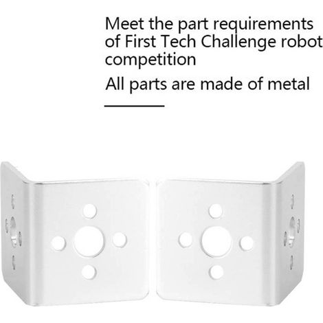 Lot de 2 supports en L en aluminium 7005 pour robot Tetrixrobotics Pitsco (1/4)