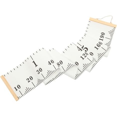 Medidor de altura de pared extraíble e inodoro: medición estable, decoración para la habitación del bebé/escuela. (1/5)